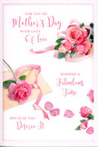 This image presents a Mother's Day card whose design captures the quiet elegance of pink roses spread across a white page, almost as if they've been gently laid out on a Putney coffee table. The central focus is a loose arrangement of fully opened roses in soft, romantic pink shades, from delicate blush to richer rose and raspberry tones. Each bloom is painted with fine precision: petals overlap in gentle spirals, their edges slightly curled and shaded to suggest a velvety, touchable surface. Around the main cluster, separate petals and smaller floral fragments are scattered, giving the impression that a bouquet has just been loosened and allowed to spill naturally, like flowers re-arranged after a stroll back from the market on Putney High Street. The petals create soft pathways across the card, adding movement and a dreamy, slightly nostalgic feeling, as if recalling years of Mother's Day breakfasts and riverside walks. Woven through the florals, flowing hand-script spells out affectionate Mother's Day greetings, its looping, elegant style echoing the curves of the roses. The text feels intimate and personal, as though individually written for the person receiving the card. The colour palette is predominantly pink and white, with the barest hint of pale green foliage providing contrast and freshness. Lighting is gentle and even, creating minimal shadows and emphasising the card's calm, luminous quality, reminiscent of natural light streaming in through a Putney window on a quiet Sunday morning. Overall, the card conveys tenderness, gratitude, and soft celebration, perfectly suited to be paired with a fresh bouquet delivered to mums and grandmothers across Putney and nearby riverside neighbourhoods.